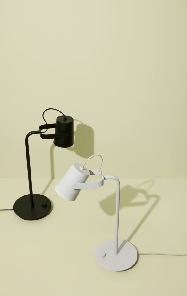 Hübsch Ardent Bordlampe Lysegrå - Image 2