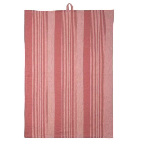 PLINT.eu 6 pcs. Teatowel Stripe Terracotta Rose - Image 2