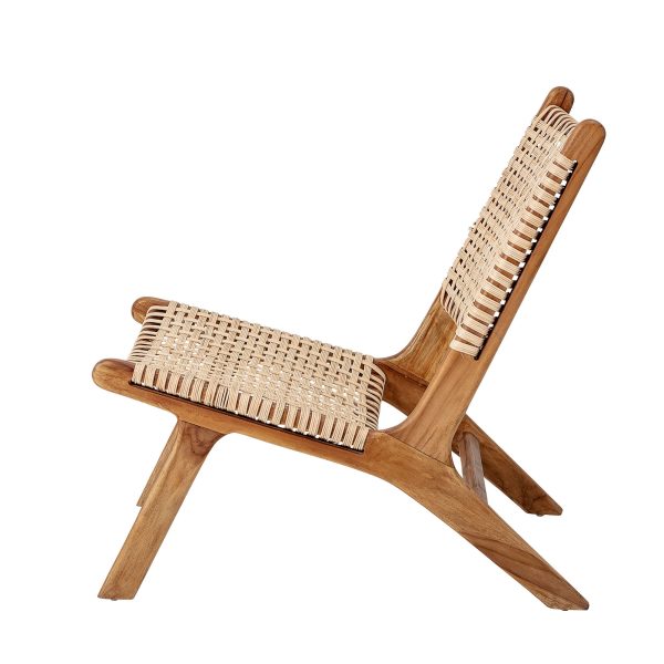 Bloomingville Keila Lounge Stol, Natur, Teak - Image 4