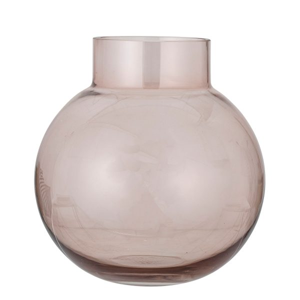 Bloomingville Renato Vase, Rosa, Glas