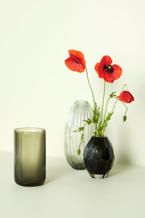 Hübsch Facet Vase Burgundy - Image 4