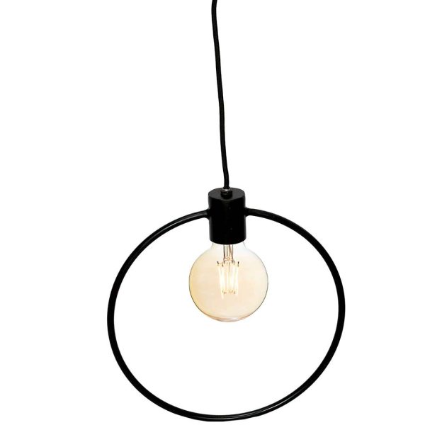 Trademark Living Oslo loftlampe i et enkelt design - sort - Image 2