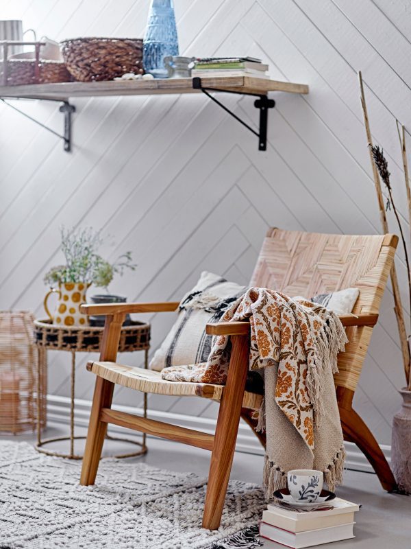 Creative Collection Mills Lounge Stol, Brun, Rattan - Image 9