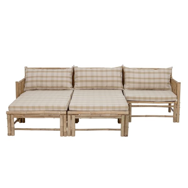 Bloomingville Korfu Modul Sofa Højre Hjørne, Natur, Bambus - Image 7