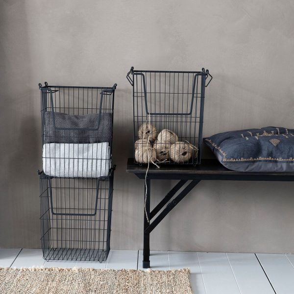 House Doctor Basket, Taw, Matte black - Image 4