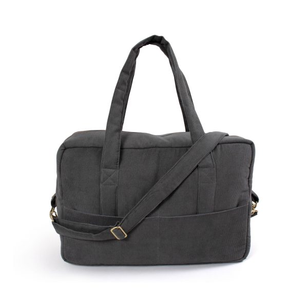 FILIBABBA FILIBABBA Mommybag - Fløjl - Stone grey