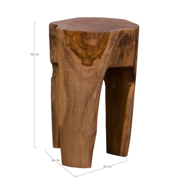 House Nordic Rose Teak Taburet - Image 4