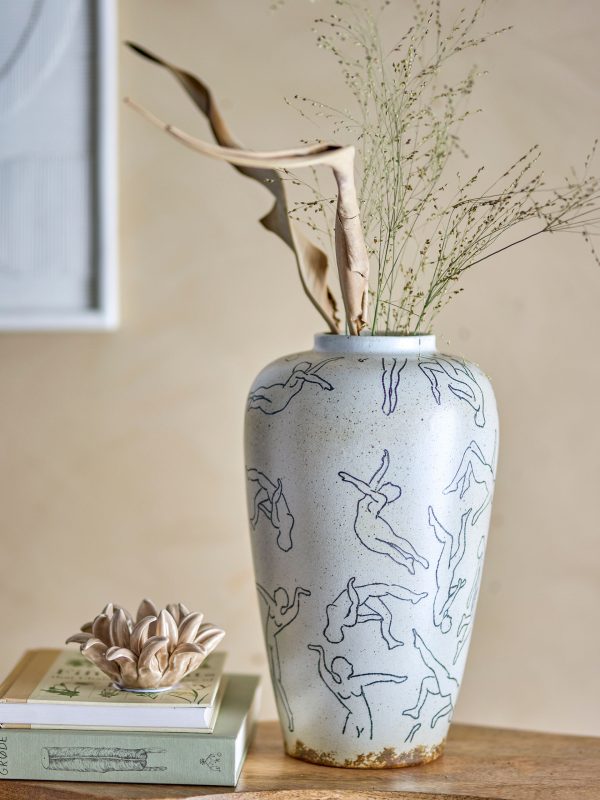 Bloomingville Adah Vase, Natur, Stentøj - Image 3