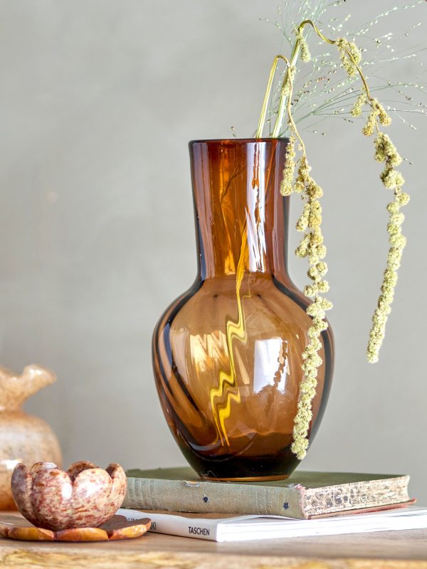 Creative Collection Saiqa Vase, Brun, Glas - Image 2