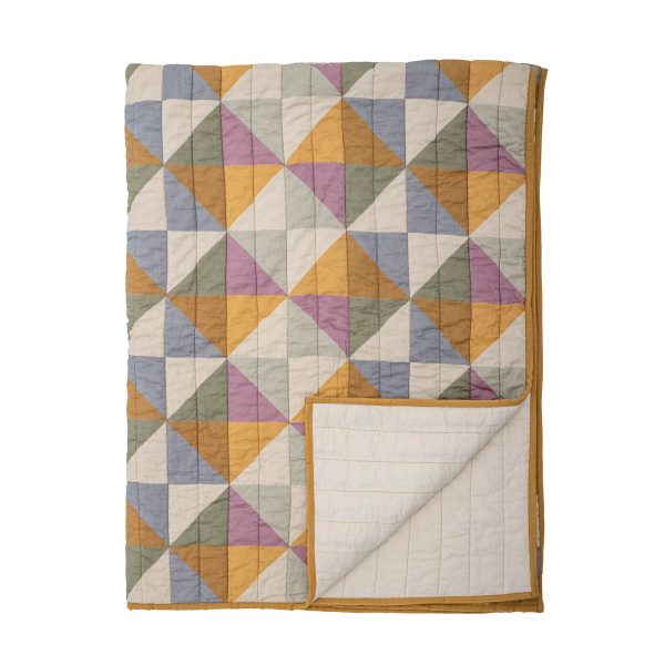 Bloomingville Crewe Quilt, Gul, Bomuld OEKO-TEX®