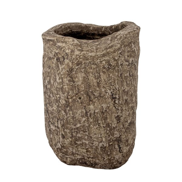 Bloomingville Janay Deko Vase, Brun, Papmache