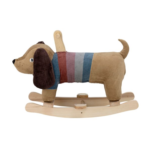 Bloomingville MINI Charlie Rocking Toy, Dog, Brun, Polyester - Image 2