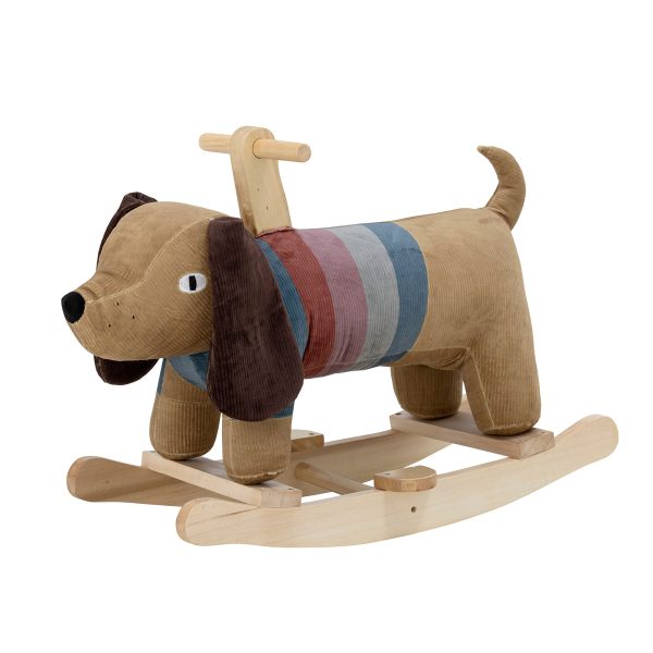 Bloomingville MINI Charlie Rocking Toy, Dog, Brun, Polyester - Image 3