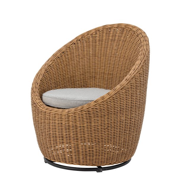 Bloomingville Roccas Loungestol, Brun, Polyrattan - Image 2