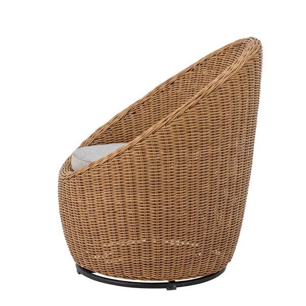 Bloomingville Roccas Loungestol, Brun, Polyrattan - Image 4