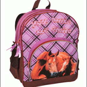 Skoletaske Hestemotiv