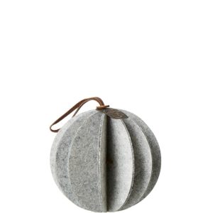 OOhh Hanging Felt Xmas Ball white