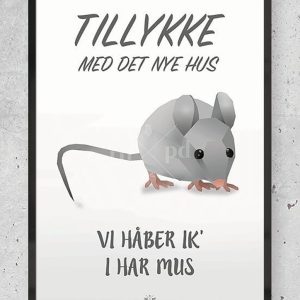 Hipd plakat - Hus mus A5