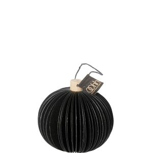 OOhh - Paper christmas ball black - julepynt