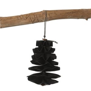 OOhh - Hanging paper pine black - julepynt