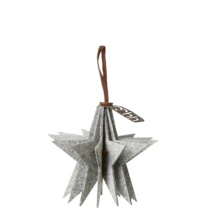 OOhh Hanging felt star white