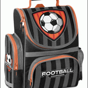 Skoletaske med fodboldmotiv